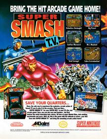 Super Smash T.V. - Advertisement Flyer - Front Image