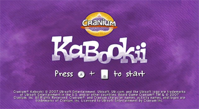 Cranium Kabookii - Screenshot - Game Title Image