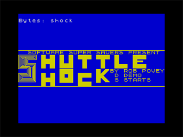 Shuttle Shock - Screenshot - Game Title Image