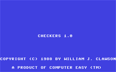 Checkers (ComputerEasy) - Screenshot - Game Title Image