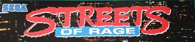 Streets of Rage - Arcade - Marquee Image