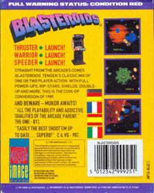 Blasteroids - Box - Back Image