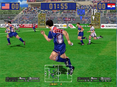 Virtua Striker 2 '99 - Screenshot - Gameplay Image