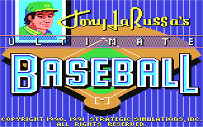 Tony La Russa's Ultimate Baseball - Screenshot - Game Title Image