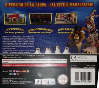 Madagascar 3: The Video Game - Box - Back Image