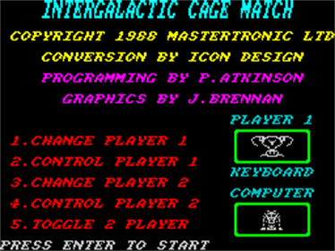 Cage Match - Screenshot - Game Select Image