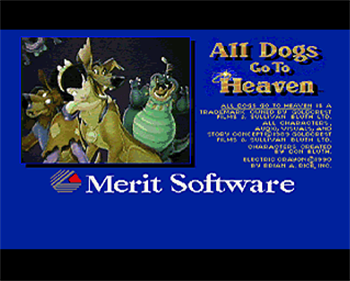 All Dogs Go To Heaven - Screenshot - Game Title Image