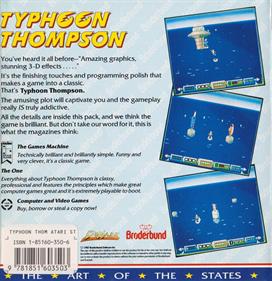 Typhoon Thompson in Search for the Sea Child - Box - Back Image