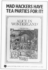 Alice in Wonderland - Advertisement Flyer - Front Image