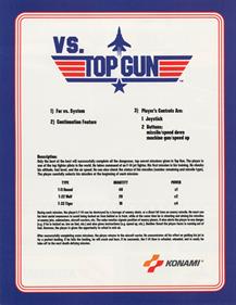 Vs. Top Gun - Advertisement Flyer - Back Image