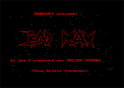 Bad Max - Screenshot - Game Title Image