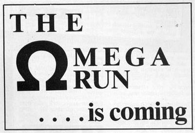 Omega Run - Advertisement Flyer - Front Image