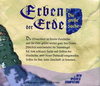 Erben der Erde: Die große Suche - Box - Back Image