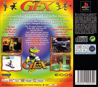 Gex 3: Deep Cover Gecko - Box - Back Image