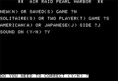 Air Raid Pearl Harbor - Screenshot - Game Select Image