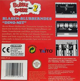 Bubble Bobble Part 2 - Box - Back Image