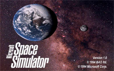 Microsoft Space Simulator - Screenshot - Game Title Image