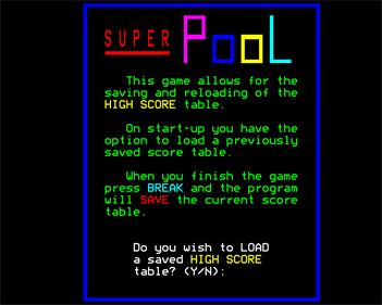 Super Pool - Screenshot - Game Title Image
