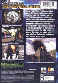 Classified: The Sentinel Crisis - Box - Back Image