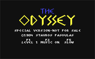 The Odyssey (Stavros Fasoulas) - Screenshot - Game Title Image