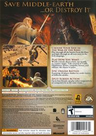 The Lord of the Rings: Conquest - Box - Back Image