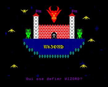 Wizord - Screenshot - Game Title