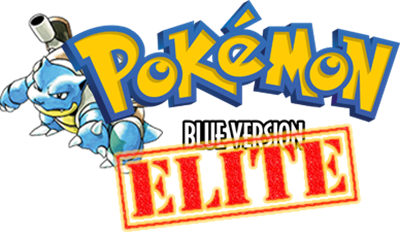 Pokémon Blue Before Elite - Clear Logo Image