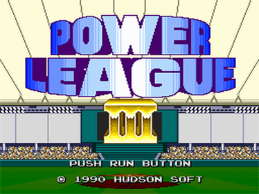Power League III - Screenshot - Game Title Image