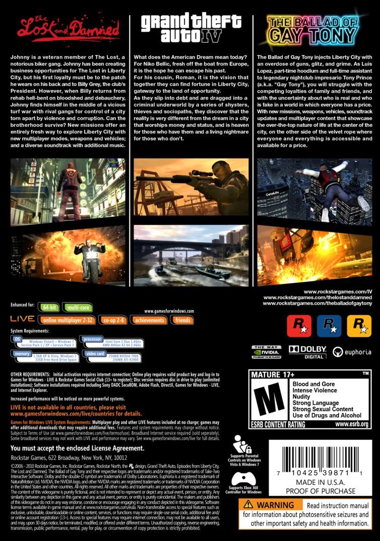 RARE! 2008 GRAND THEFT AUTO IV Niko Bellic PC Xbox PS3 Game = 2pg Promo  PRINT AD