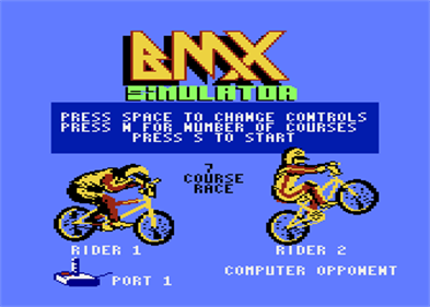 BMX Simulator - Screenshot - Game Title Image