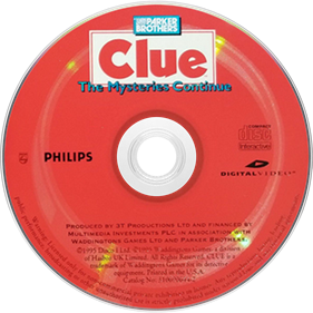 Clue 2: The Mysteries Continue - Disc Image