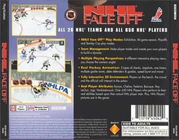 NHL FaceOff - Box - Back Image