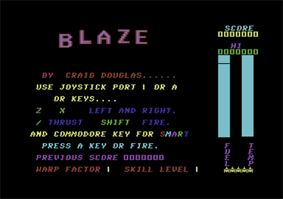 Blaze - Screenshot - Game Select Image