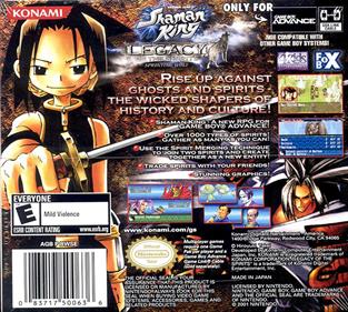 Shonen Jump's Shaman King: Legacy of the Spirits, Sprinting Wolf - Box - Back Image