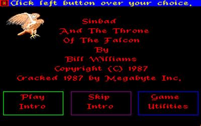 Sinbad and the Throne of the Falcon - Screenshot - Game Select Image