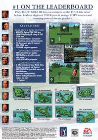 PGA Tour Golf III - Box - Back Image