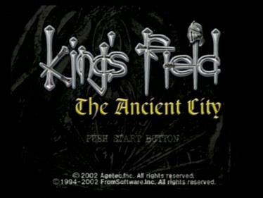 King's Field: The Ancient City - Screenshot - Game Title Image