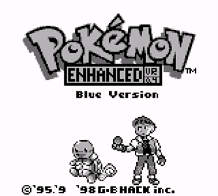 Pokémon Blue Edition: Enhanced - Screenshot - Game Title Image