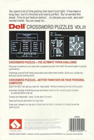Dell Crossword Puzzles: Volume III - Box - Back Image