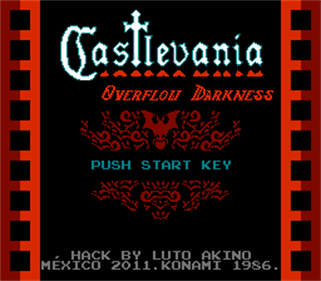 Castlevania: Overflow Darkness - Screenshot - Game Title Image