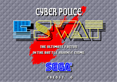 Cyber Police ESWAT - Screenshot - Game Title Image