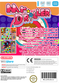 Mr. Driller W - Box - Back Image