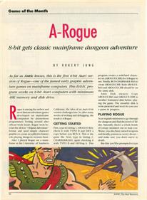 A-Rogue - Advertisement Flyer - Front Image