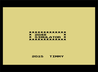 2048 Simulator - Screenshot - Game Title Image