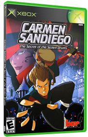 Carmen Sandiego: The Secret of the Stolen Drums - Box - 3D Image