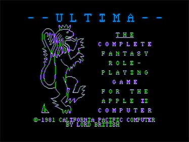 Ultima - Screenshot - Game Title Image