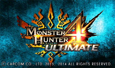 Monster Hunter 4 Ultimate - Screenshot - Game Title