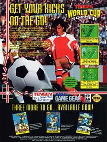 Tengen World Cup Soccer - Advertisement Flyer - Front Image