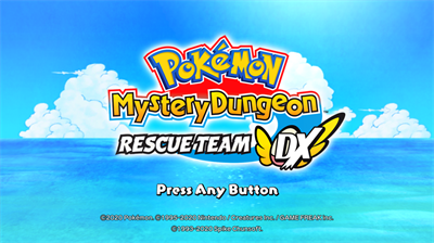 Pokémon Mystery Dungeon: Rescue Team DX - Screenshot - Game Title Image