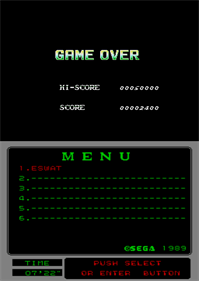 Cyber Police ESWAT - Screenshot - Game Over Image